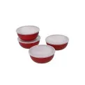 Komplet 4 miseczek z pokrywkami Universal 8,5x3,5cm empire red - 3