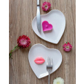 Set of 2 Cupido Dessert Plates 17cm heart-shaped - 2