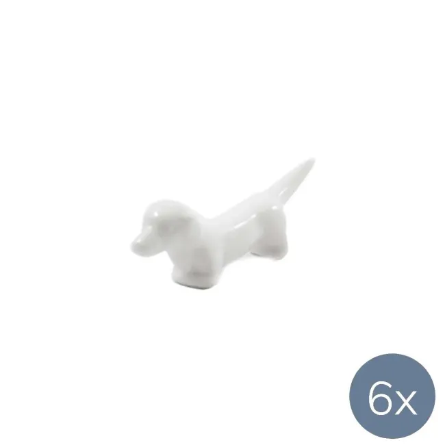 Set of 6 Fattoria Coasters for cutlery dog-shaped - 1