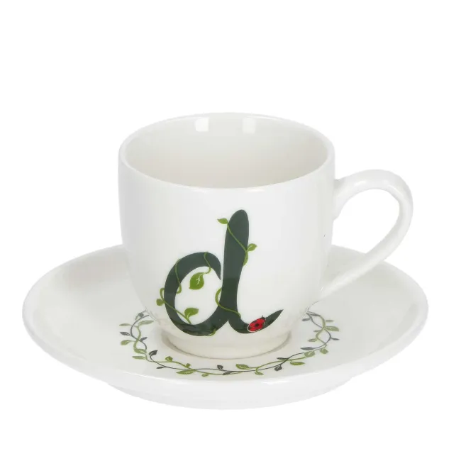 Filiżanka ze spodkiem Solotua 90ml do espresso literka D