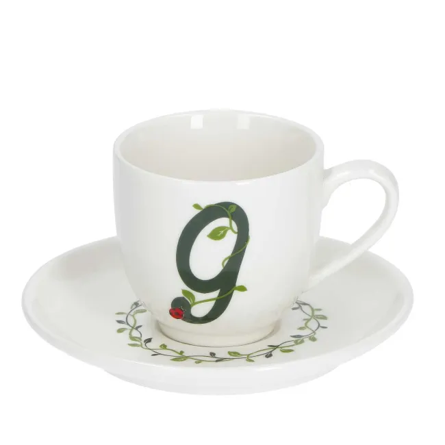Filiżanka ze spodkiem Solotua 90ml do espresso literka G