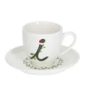 Filiżanka ze spodkiem Solotua 90ml do espresso literka I