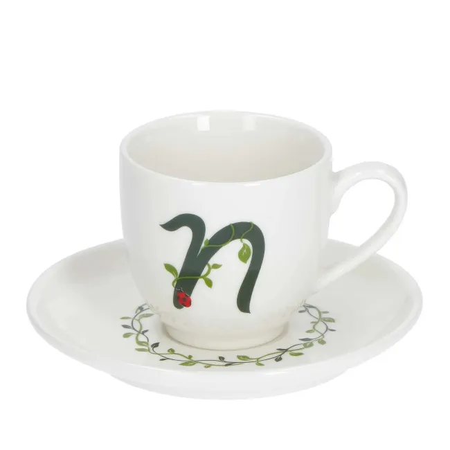 Filiżanka ze spodkiem Solotua 90ml do espresso literka N