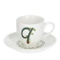 Filiżanka ze spodkiem Solotua 90ml do espresso literka Q