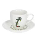 Filiżanka ze spodkiem Solotua 90ml do espresso literka T