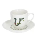 Filiżanka ze spodkiem Solotua 90ml do espresso literka V