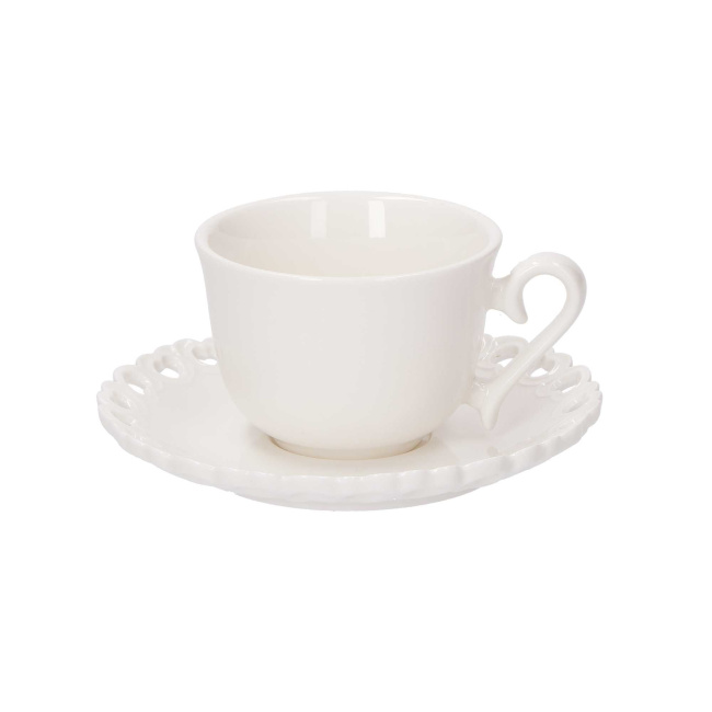 Valentino Espresso Cup with Saucer 80ml - 1