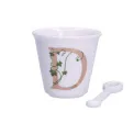 Zestaw Unico filiżanka z łyżeczką do espresso 75ml literka D