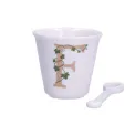 Zestaw Unico filiżanka z łyżeczką do espresso 75ml literka F