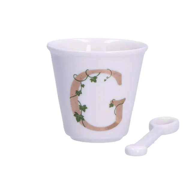 Zestaw Unico filiżanka z łyżeczką do espresso 75ml literka G