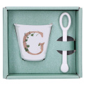 Unico Espresso Cup Set with Spoon 75ml - Letter G - 2