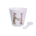 Zestaw Unico filiżanka z łyżeczką do espresso 75ml literka H