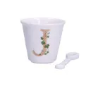 Zestaw Unico filiżanka z łyżeczką do espresso 75ml literka J