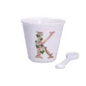 Zestaw Unico filiżanka z łyżeczką do espresso 75ml literka K