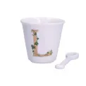 Zestaw Unico filiżanka z łyżeczką do espresso 75ml literka L