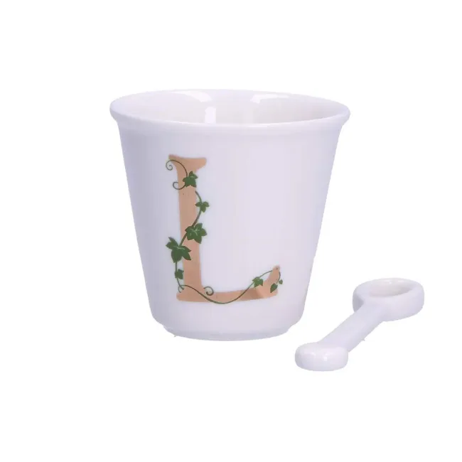 Zestaw Unico filiżanka z łyżeczką do espresso 75ml literka L