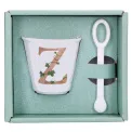 Zestaw Unico filiżanka z łyżeczką do espresso 75ml literka Z - 2