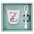 Unico Espresso Cup Set with Spoon 75ml - Letter Z - 2