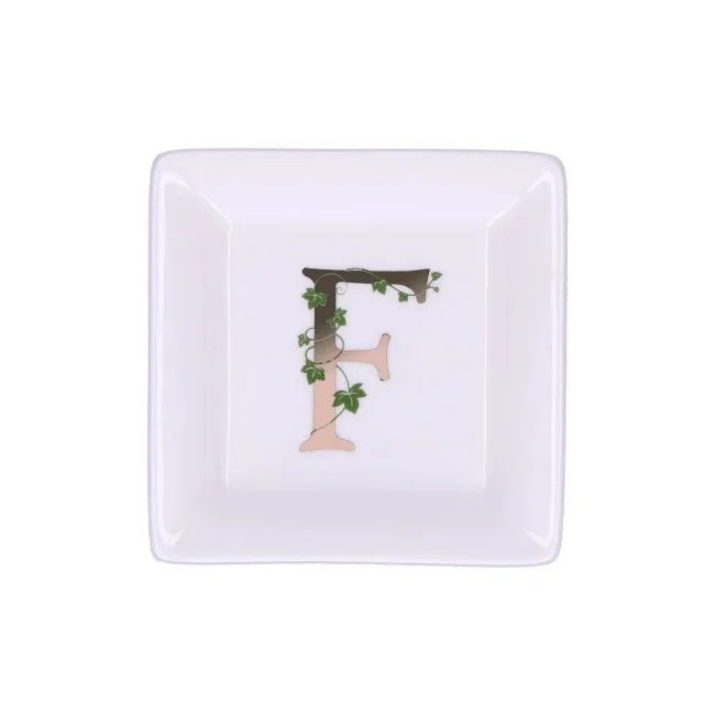 Talerz Adorato 10cm deserowy literka F