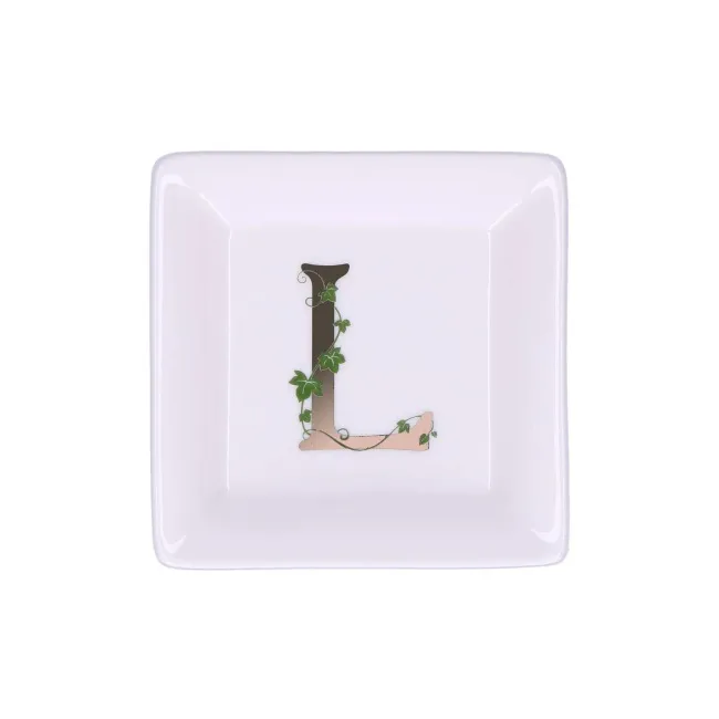 Talerz Adorato 10cm deserowy literka L
