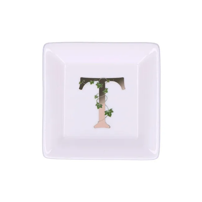 Talerz Adorato 10cm deserowy literka T