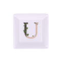 Adorato Dessert Plate 10cm - Letter U - 1