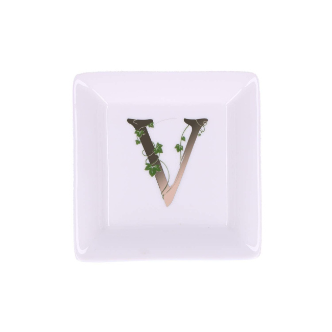 Adorato Dessert Plate 10cm - Letter V - 1