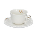 Set of 2 Valentino Oro Coffee Cups with Saucers - 3