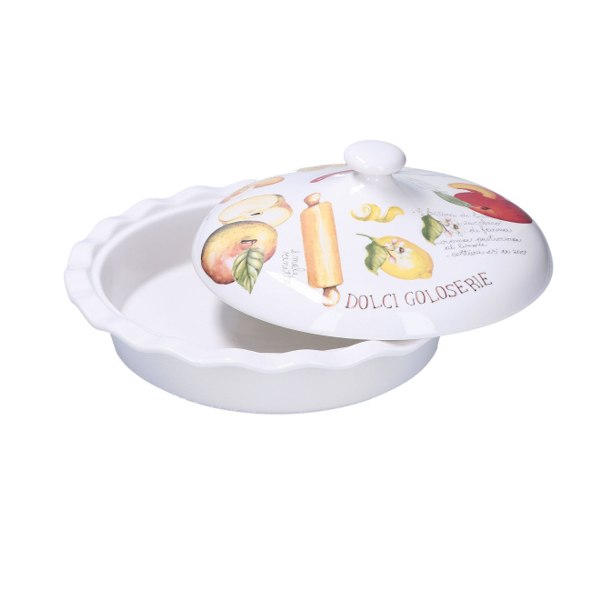 Goloserie Apple Pie Dish with Lid 27cm