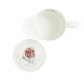 Kubek z podstawką Wrendale Designs 290ml piggy - 4