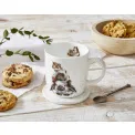 Kubek z podstawką Wrendale Designs 290ml piggy - 8