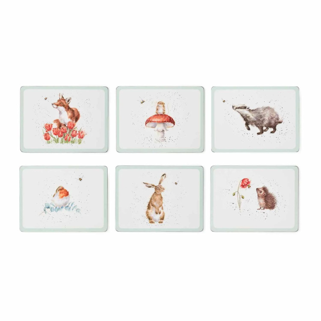 Wrendale Designs 6 Coasters Set 30.5x23cm Bee