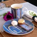 Sara Miller India Dessert Plate 20cm Crane Motif - 4