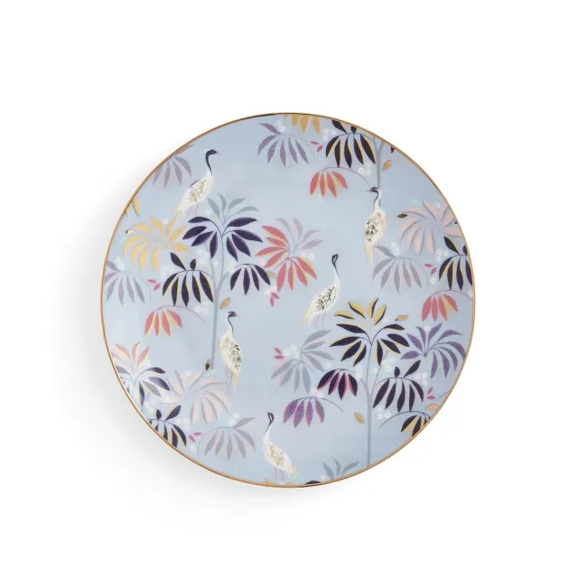 Sara Miller India Dessert Plate 20cm Crane Sky Blue