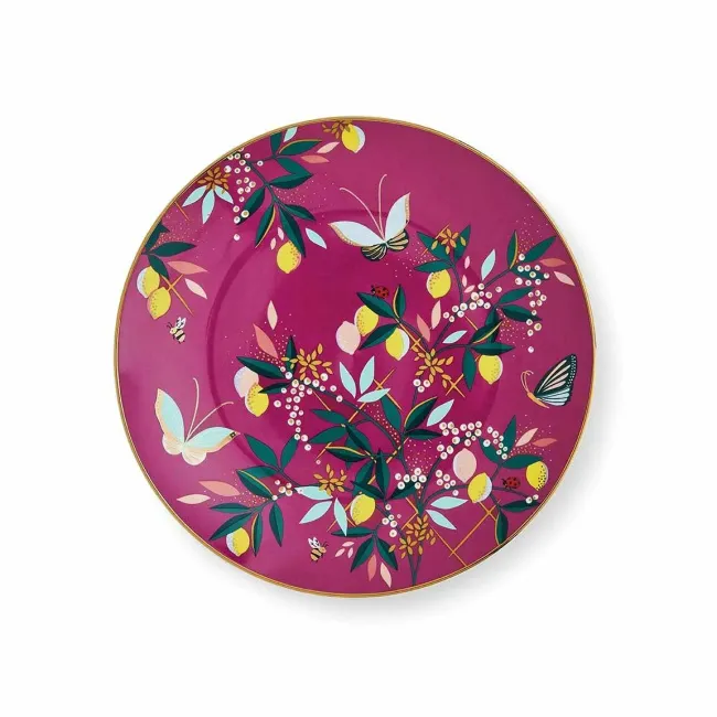Sara Miller Orchard Dessert Plate 20cm Deep Mauve