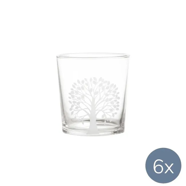 Zestaw 6 szklanek Babila 350ml drzewo
