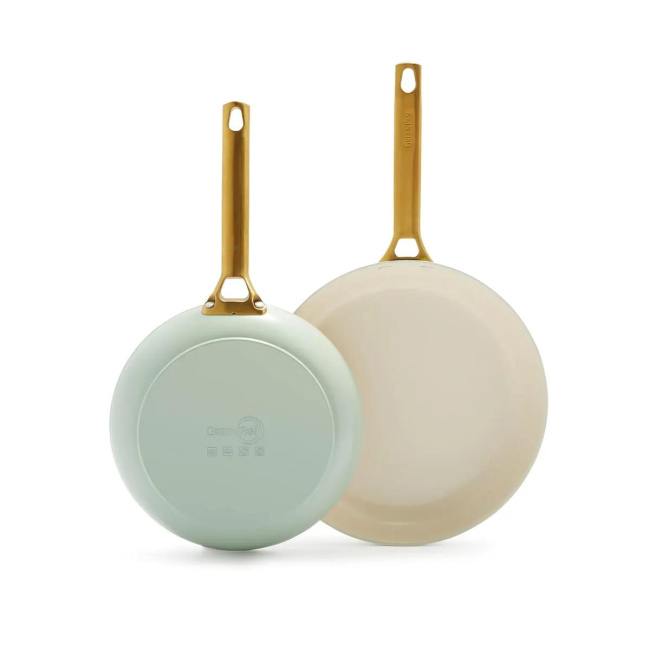 Set of 2 Padova Pans 20+28cm pastel green