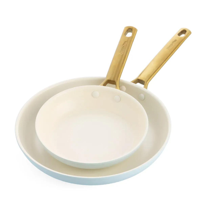 Set of 2 Padova Pans 20+26cm light blue
