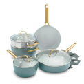 Set of 10 Padova Cookware and Pans sky blue
