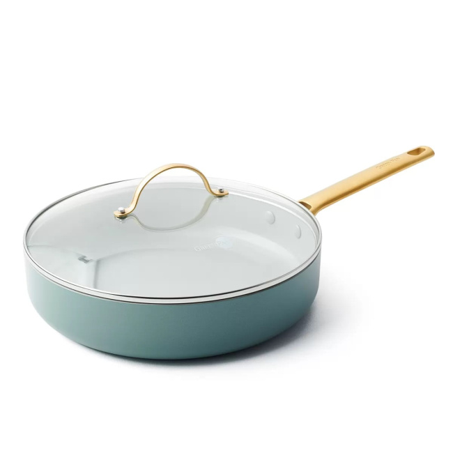 Padova Non-Stick Ceramic Pan with Lid sky blue 28cm 3.6l