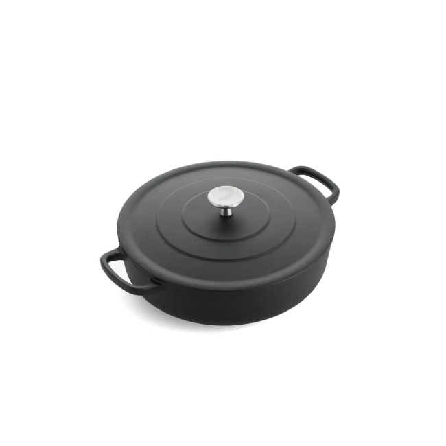 Cast Iron Pot 28cm 4l black