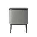 Kosz na odpady Bo Touch 11+23l do segregacji mineral concrete grey
