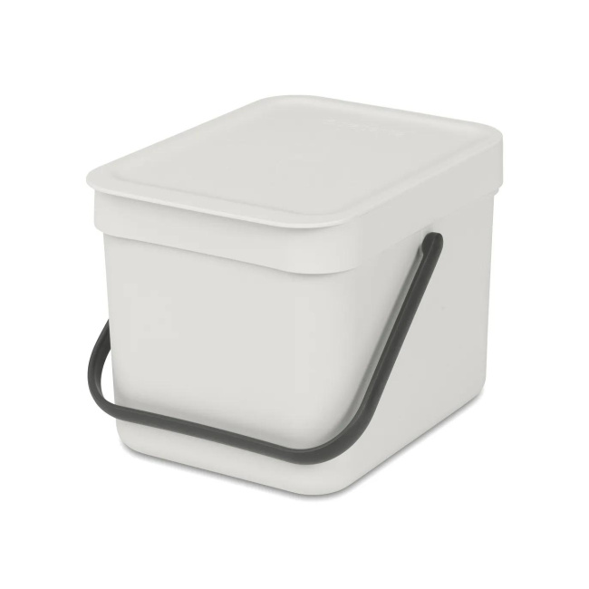 Sort & Go Waste Bin 6L - Grey
