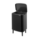 Bo Touch Hi Trash Can 12L - Matt Black - 13