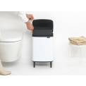 Bo Touch Hi Trash Can 12L - White - 2