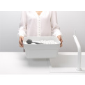 Sink Side Dishwashing Container with Drainer - Light Grey - 3