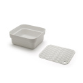 Sink Side Dishwashing Container with Drainer - Light Grey - 7
