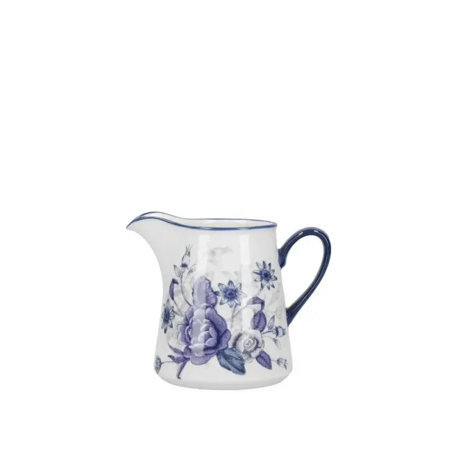 London Pottery 250ml Blue Rose Milk Jug