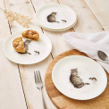 Wrendale Designs Plate 21cm - Cat and Mouse Breakfast - 3