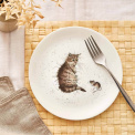 Wrendale Designs Plate 21cm - Cat and Mouse Breakfast - 2